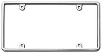 Cruiser Accessories 21330 Slim Rim, Chrome License Plate Frame