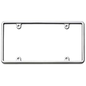 Cruiser Accessories 21330 Slim Rim, Chrome License Plate Frame