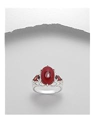 Carnelian Ring In 92.5 Sterling Silver