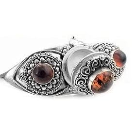 Amazon.com: GOTHIC Silver AMBER Poison Locket Box CUFF BRACELET: Jewelry