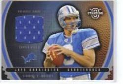 2003 Upper Deck Standing O Swatches #SWJH Joey Harrington - Detroit Lions (Piece of Authentic Game-Worn Jersey) (Football Cards)