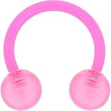 BIOPLAST Pinksicle Barbell Circular Horse Shoe