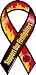 Support Our Firefighters Mini Ribbon Magnet