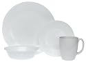 Corelle Livingware 16-Piece Dinnerware Set Service for 4, Winter Frost