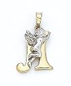 14K Angel Initial 'A' Pend - GH16670