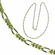 14K Yellow Gold Handy Figaro Link Chain