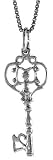 Sterling Silver 1 (26mm) Tall Key Pendant