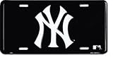 MLB License Plate - New York Yankees (Black/White Logo)