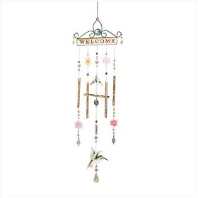 HUMMINGBRID WELCOME WINDCHIME B34-364 by Fode