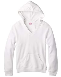 LAT - Ladies' French Terry V-Neck Hooded Pullover