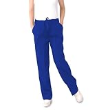 Unisex Scrub Pants - 3 Pockets (Black,X-Small)