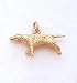   - 3 Dimensional 14kt Gold Pointer Dog Charm