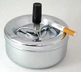 Beautiful Silver Metal Spinning Spinner Ashtray Ac20