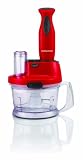 Morphy Richards Accents 48917 Hand Blender and Food Processor, Red