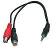Valueline CABLE-406 C�ble st�r�o jack 3,5 mm Male/2 RCA Femelles