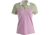 Liz Golf Summer On The Green Striped Polo PINK/GREEN/WHITE X - Large Misses
