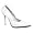 White Patent. 4 1/2'' Heel