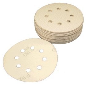 50 H and L 180 Grit Sanding Disc 5 8 Hole Aluminum Oxide by 