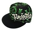 Twiztid ICP Glow In The Dark Pot Leaf Fitted Flat-bill Hat Cap