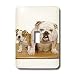 Dogs Bulldog - British Bulldog - Light Switch Covers - single toggle switch