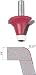 Freud 85-003 2-Inch Diameter x 1-1/4 Round Over Bowl Router Bit with 1/2-Inch Shank