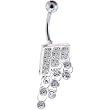 Crystal Savy Geometric Cubic Zirconia Belly Ring