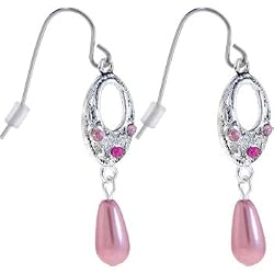 Pink Passion Odessa Pearl Chandelier Earrings