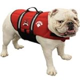Paws Aboard Medium Neoprene Designer Doggy Red Life Guard / Jacket Upto 20-50 lbs