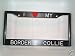 Black Plastic I Love My Border Collie Frame