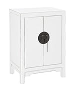 J-LINE Mesita De NocheBlanco 58x40x81 cm