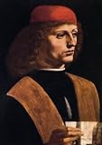 12X16 inch Leonardo Da Vinci Canvas Art Rep Portrait of a Musician