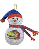 Kansas Jayhawks Plush Musical Snowman Ornament
