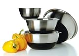 Heavy Duty Stainless Steel 6 qt. Mixing Bowl with Non-skid Silicone Bottom