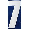 Wheelie Bin Stickers WHITE No.7 (1 SINGLE SIGN ONLY) (U-GS02W07)