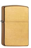 Original Solid Brass Zippo Lighter, brushed brass effect