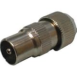 Female Coaxial Plugs (Twin Blister Packed) (5 pack)