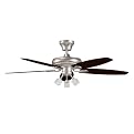Austel Click-In Ceiling Fan Nickel (52")