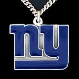 New York Giants Logo Pendant Necklace - NFL Football Fan Shop Sports Team Merchandise