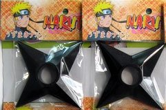 31A745QKxBL naruto: ninja star shuriken   100% plastic (set of 2)