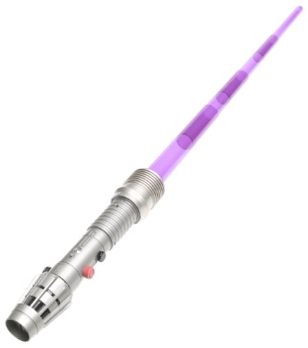 31A750STTTL Star Wars Episode II Attack Of The Clones: Electronic Phantom Menace Mace Windu Lightsaber (Purple)