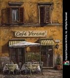 Cafe Verona Art Poster by Malcolm Surridge - 9