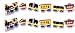 Choo Choo Train Shaped Edible Hard Sugar Decorations (12 pcs)