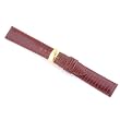 Watchband Genuine Lizard Honey Brown 22mm