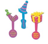 Happy Birthday Message Cupcake Picks - Set of 12
