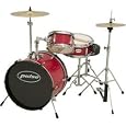 Pulse 3-Piece Deluxe Junior Drum Set Wine Red