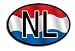 Netherlands - Wavy Oval Decals