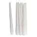 12 White Dinner Taper Candles