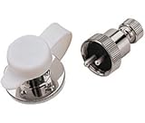 SEADOG CONNECTOR-3 AMP 2 PIN CHROME Machined Brass/Chrome Plated