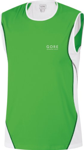 GORE RUNNING WEAR Herren/uni Singlet AIR TANK Top, green leaf/white, L, 0_7001 Preisvergleich