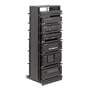 Holovision RAK-54S 54" Pull-Out / Swivel Audio Video Equipment Rack - 28 Spaces, Inc. 5 Shelves